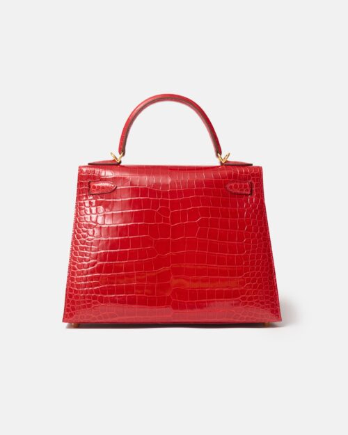 Hermès Kelly 28 Rouge de Coeur Alligator GHW