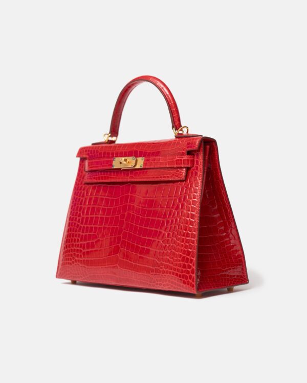 Hermès Kelly 28 Rouge de Coeur Alligator GHW