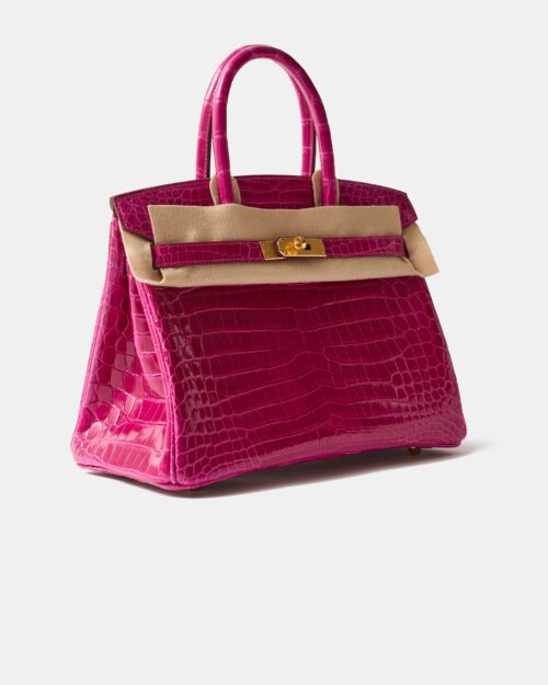 Hermès Birkin 30 Rose Scheherezade Crocodile GHW