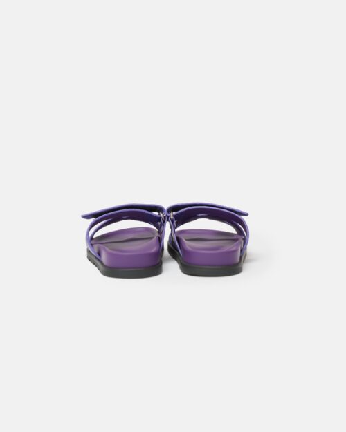 Hermès Chypre Violet Majorette Matte Mississippiensis Alligator Sandals