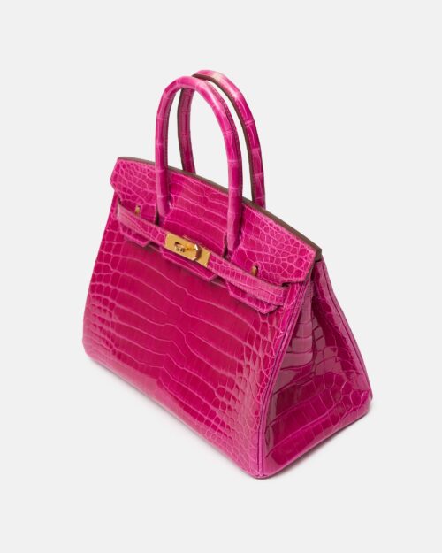 Hermès Birkin 30 Rose Scheherezade Crocodile GHW