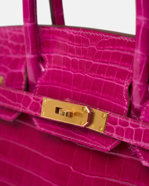 Hermès Birkin 30 Rose Scheherezade Crocodile GHW