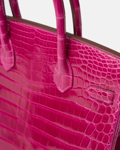 Hermès Birkin 30 Rose Scheherezade Crocodile GHW