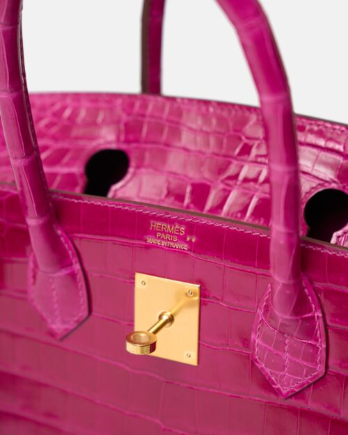 Hermès Birkin 30 Rose Scheherezade Crocodile GHW