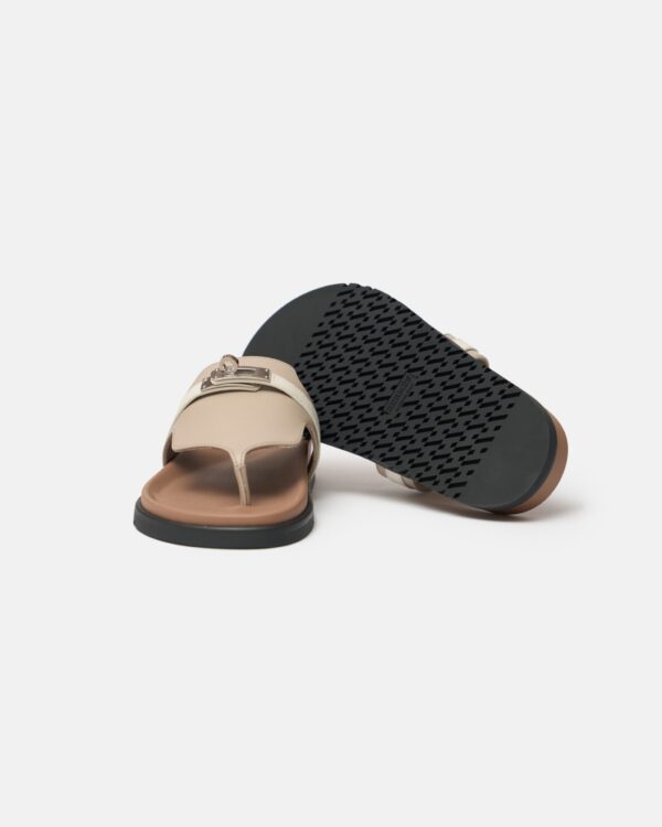 Hermès Empire Beige Mastic Beige Glaise Calfskin Sandals - Image 7