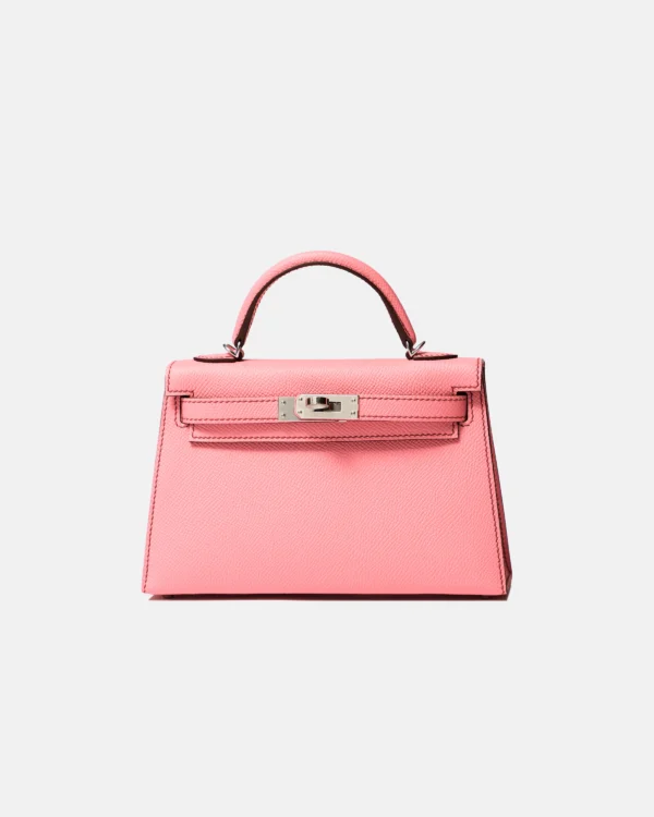 Hermès Mini Kelly 20 Bubblegum Epsom Phw