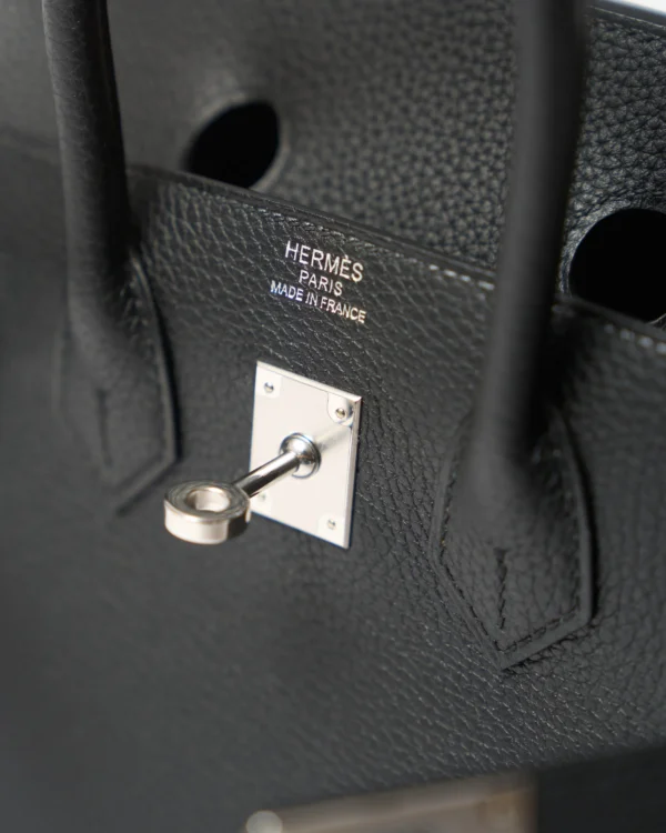 Hermès Birkin 25 Black Togo PHW - Image 10