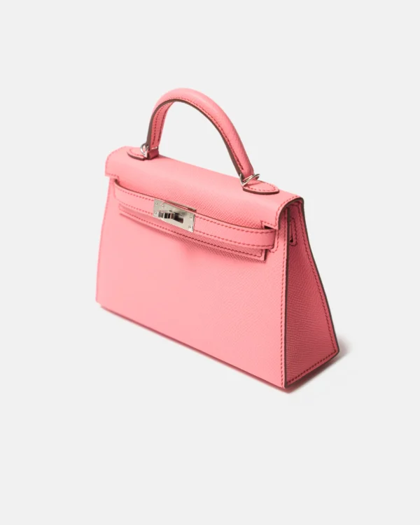 Hermès Mini Kelly 20 Bubblegum Epsom Phw - Image 8