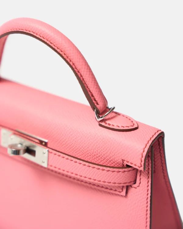 Hermès Mini Kelly 20 Bubblegum Epsom Phw - Image 6