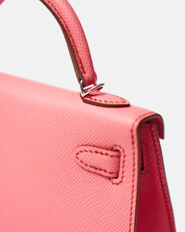 Hermès Mini Kelly 20 Bubblegum Epsom Phw - Image 5