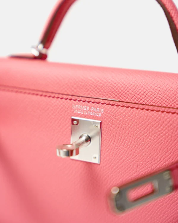 Hermès Mini Kelly 20 Bubblegum Epsom Phw - Image 4