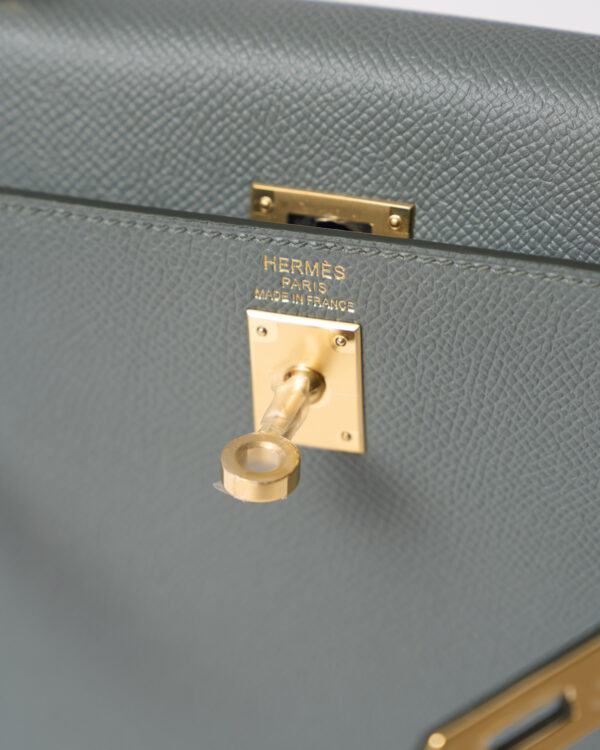 Hermès Kelly 25 Vert Amande Epsom Ghw - Image 9