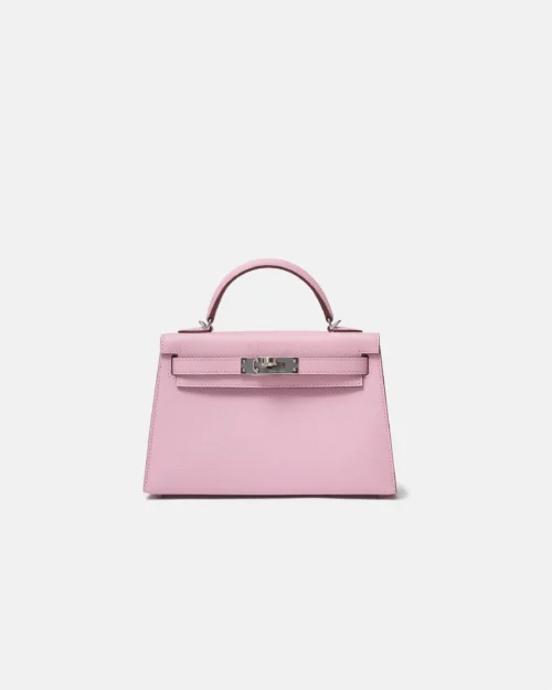 Hermès Mini Kelly 20 Mauve Sylvestre Epsom PHW
