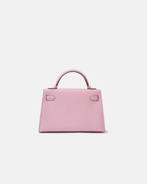 Hermès Mini Kelly 20 Mauve Sylvestre Epsom PHW