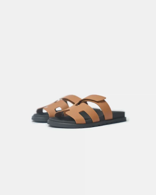 Hermès Chypre Naturel Calfskin Sandals Size 39