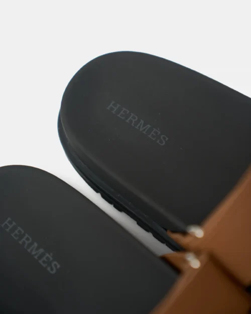 Hermès Chypre Naturel Calfskin Sandals Size 39