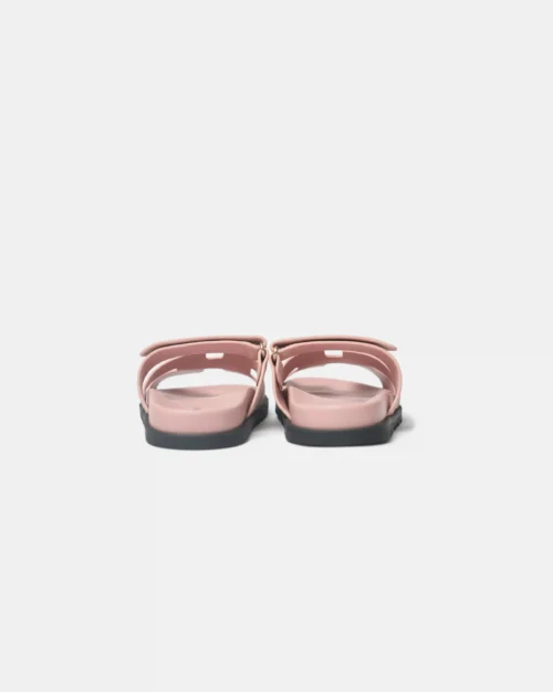 Hermès Chypre Rose Porcelain Suede Sandals (41)