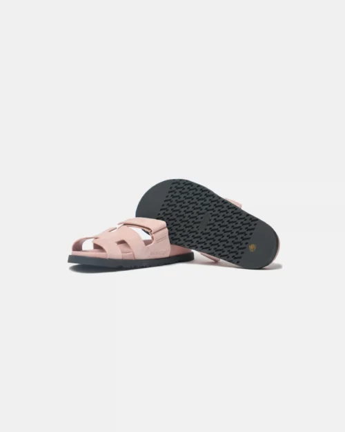 Hermès Chypre Rose Porcelain Suede Sandals (41)