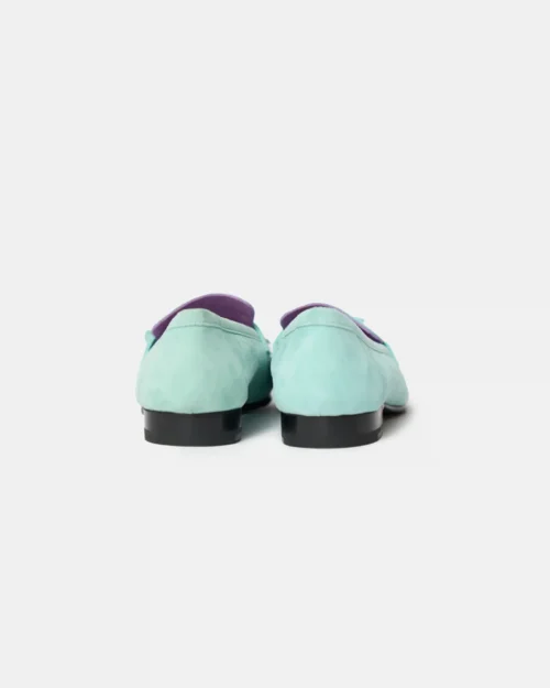 Hermès Royal Vert Embrun Suede Loafers