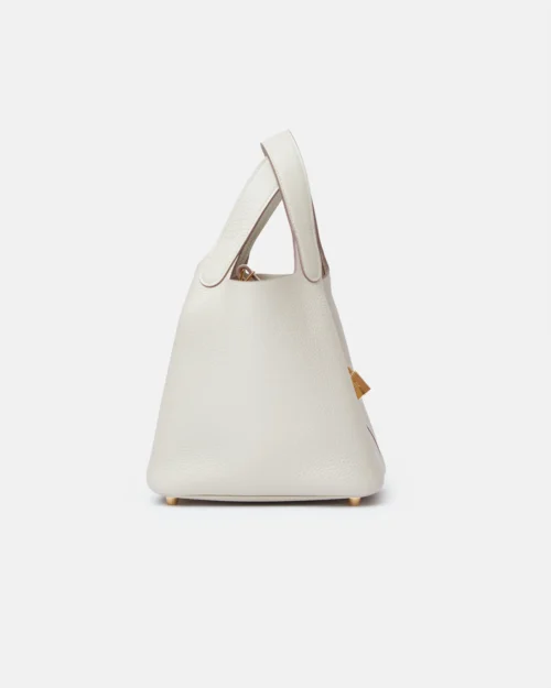 Hermès Picotin 18 Craie Clemence GHW