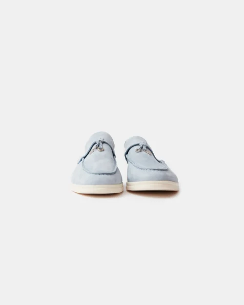 Loro Piana Charms Walk Babouche Spring Waterfall Melange Loafers