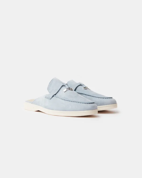 Loro Piana Charms Walk Babouche Spring Waterfall Melange Loafers