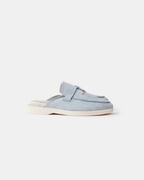Loro Piana Charms Walk Babouche Spring Waterfall Melange Loafers