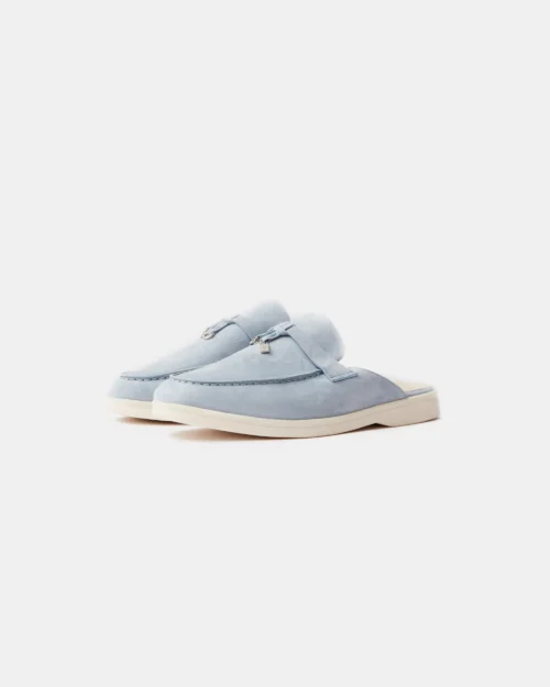 Loro Piana Charms Walk Babouche Spring Waterfall Melange Loafers
