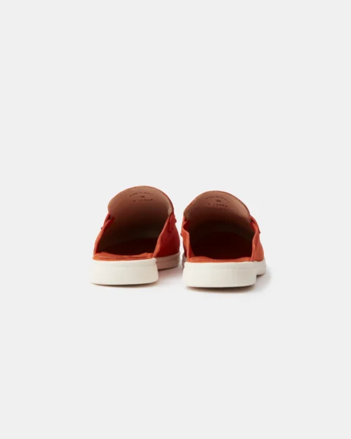 Loro Piana Summer Charms Walk Babouche Orange Loafers