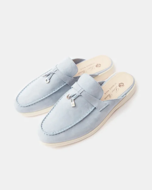 Loro Piana Charms Walk Babouche Spring Waterfall Melange Loafers