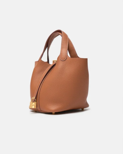 Hermès Picotin 18 Gold Clemence GHW