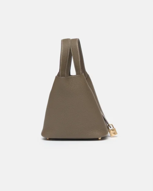 Hermès Picotin 18 Etoupe Clemence GHW