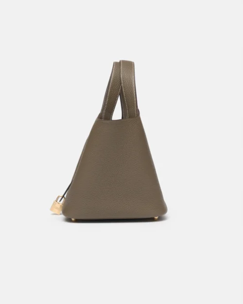 Hermès Picotin 18 Etoupe Clemence GHW
